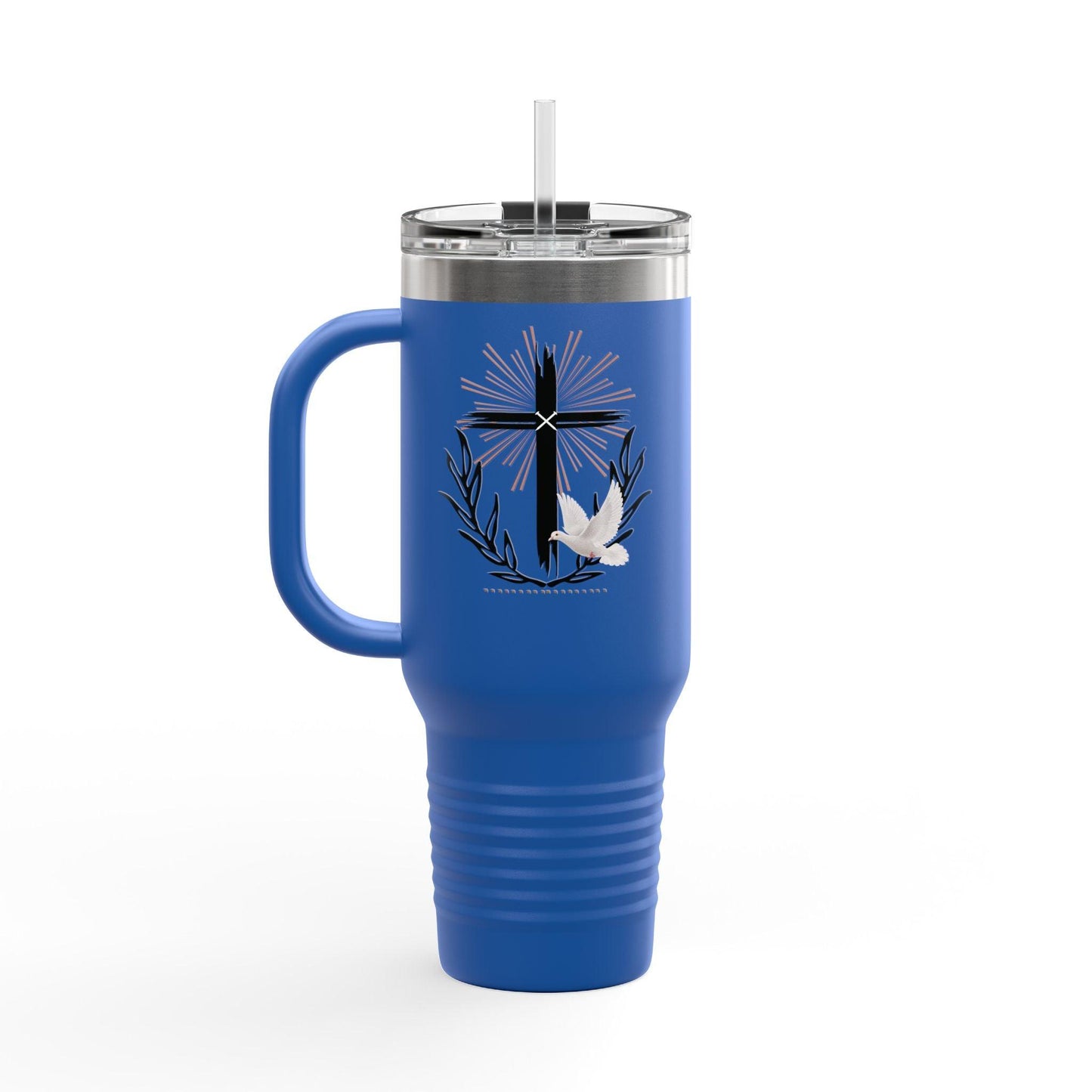 Faith Over Fear Travel Mug – 40oz Insulated Stainless Steel Tumbler - The Creator's Cure