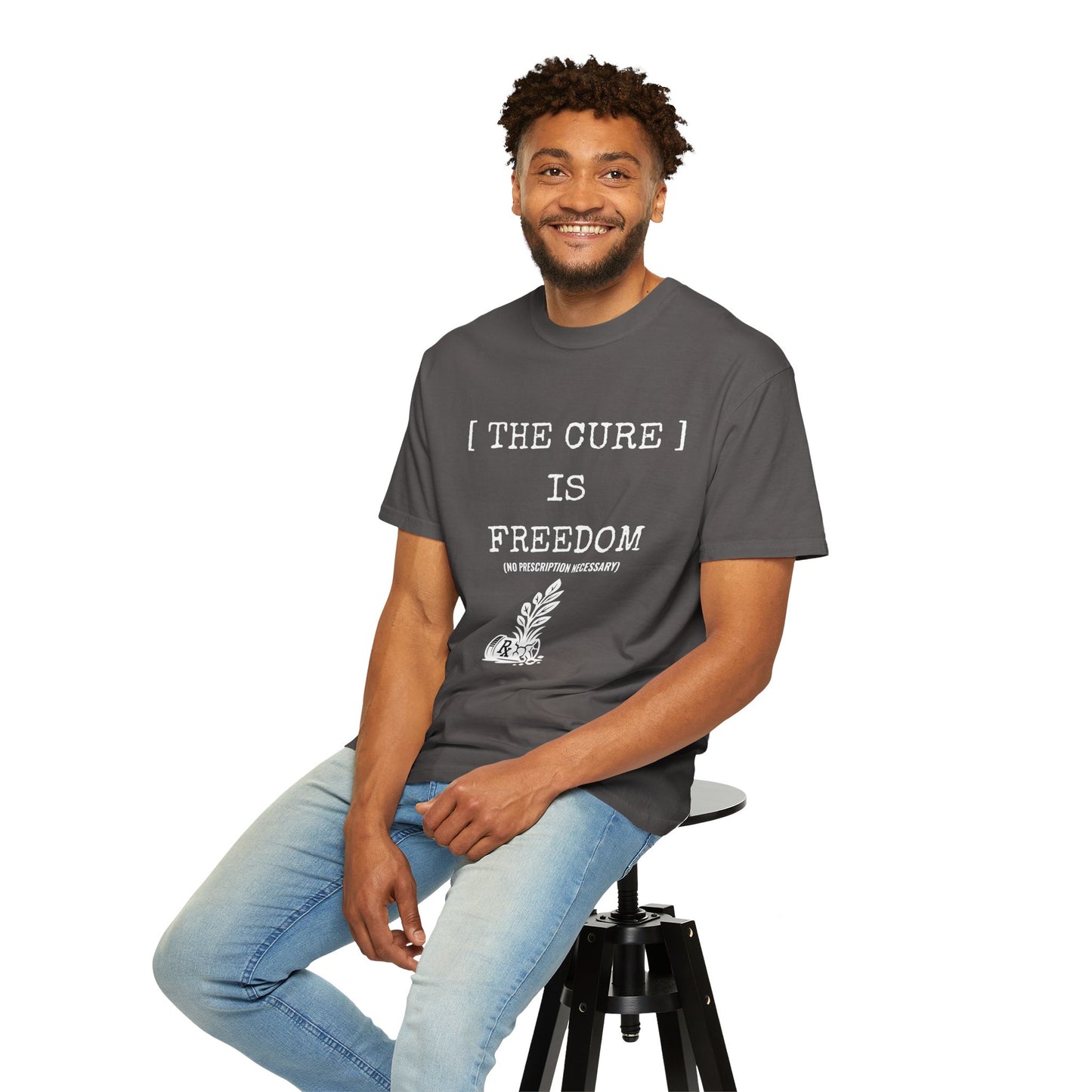 Freedom Shirt – The Cure Is Freedom Prescription Not Necessary Tee