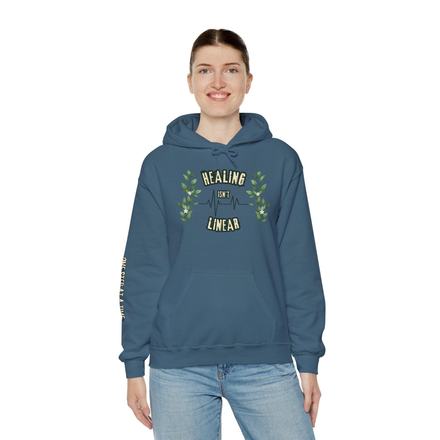Healing Isn't Linear Sweatshirt – Mental Health & Growth Hoodie - The Creator's Cure