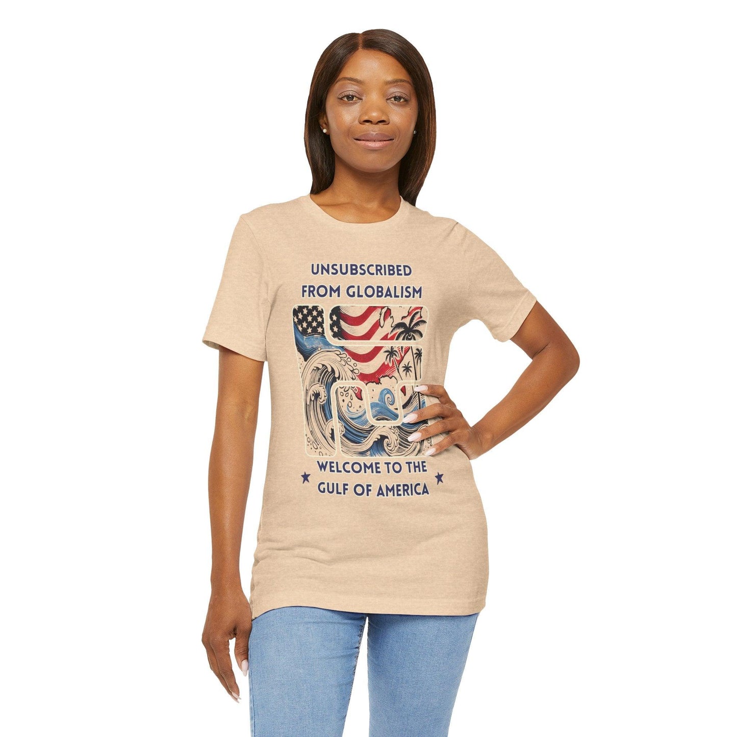 Welcome to the Gulf of America Patriotic T-Shirt | Anti-Globalism American Pride Tee - The Creator's Cure