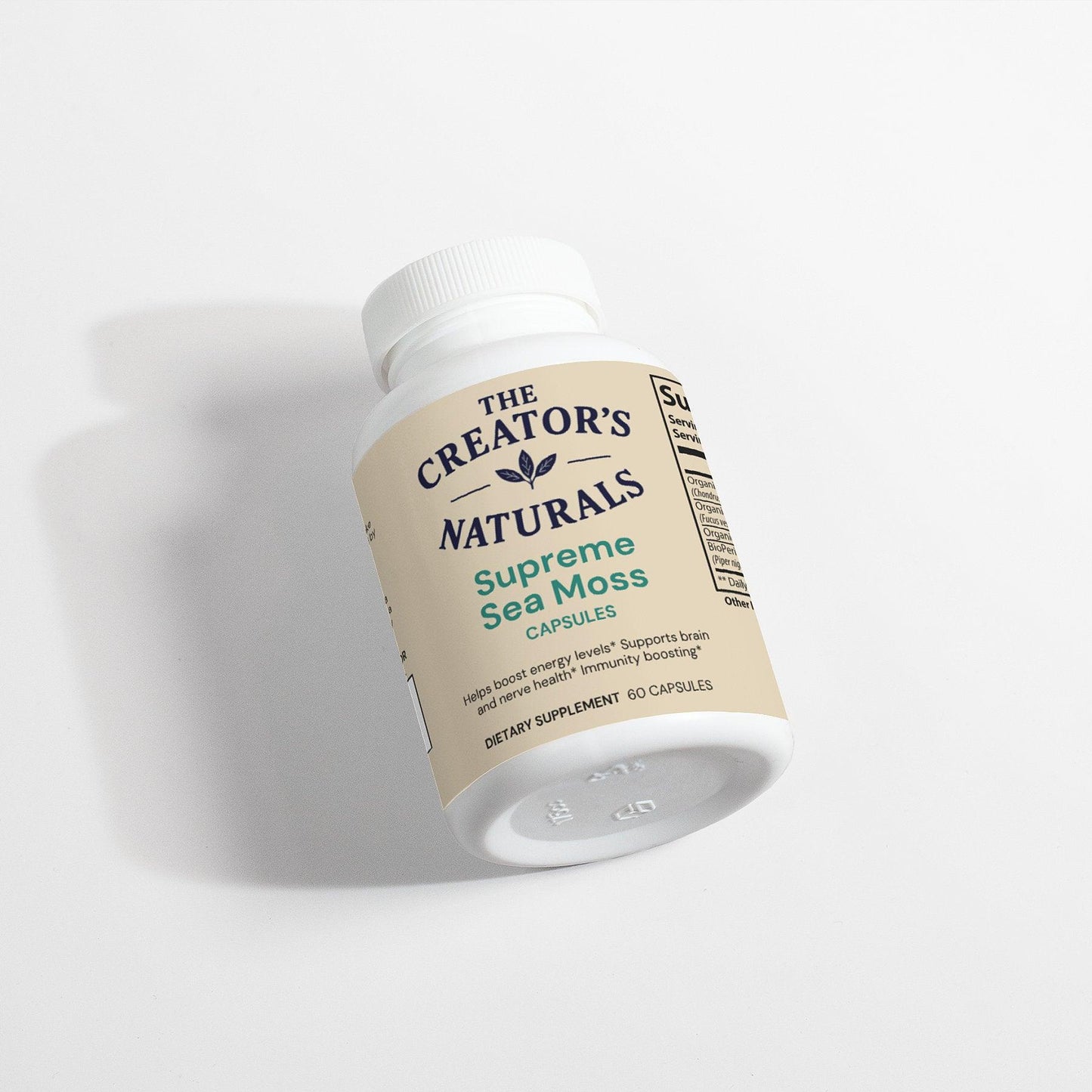 Supreme Sea Moss Capsules | Organic Irish Moss with Bladderwrack & Burdock