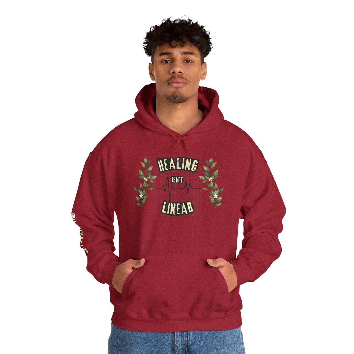 Healing Isn't Linear Sweatshirt – Mental Health & Growth Hoodie - The Creator's Cure