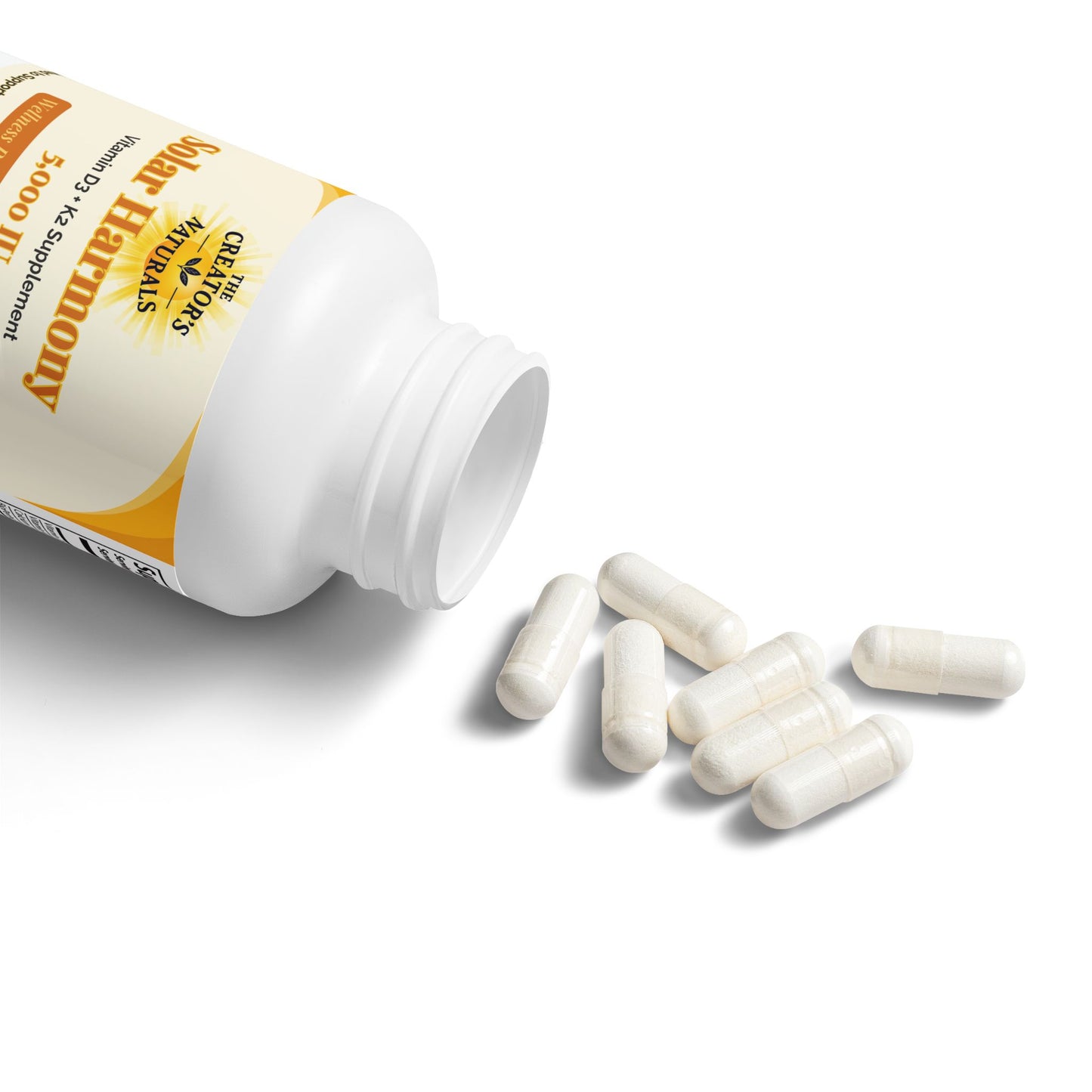 Solar Harmony Vitamin D3 K2 Supplement | 2-Month Supply for Bone & Immune Support