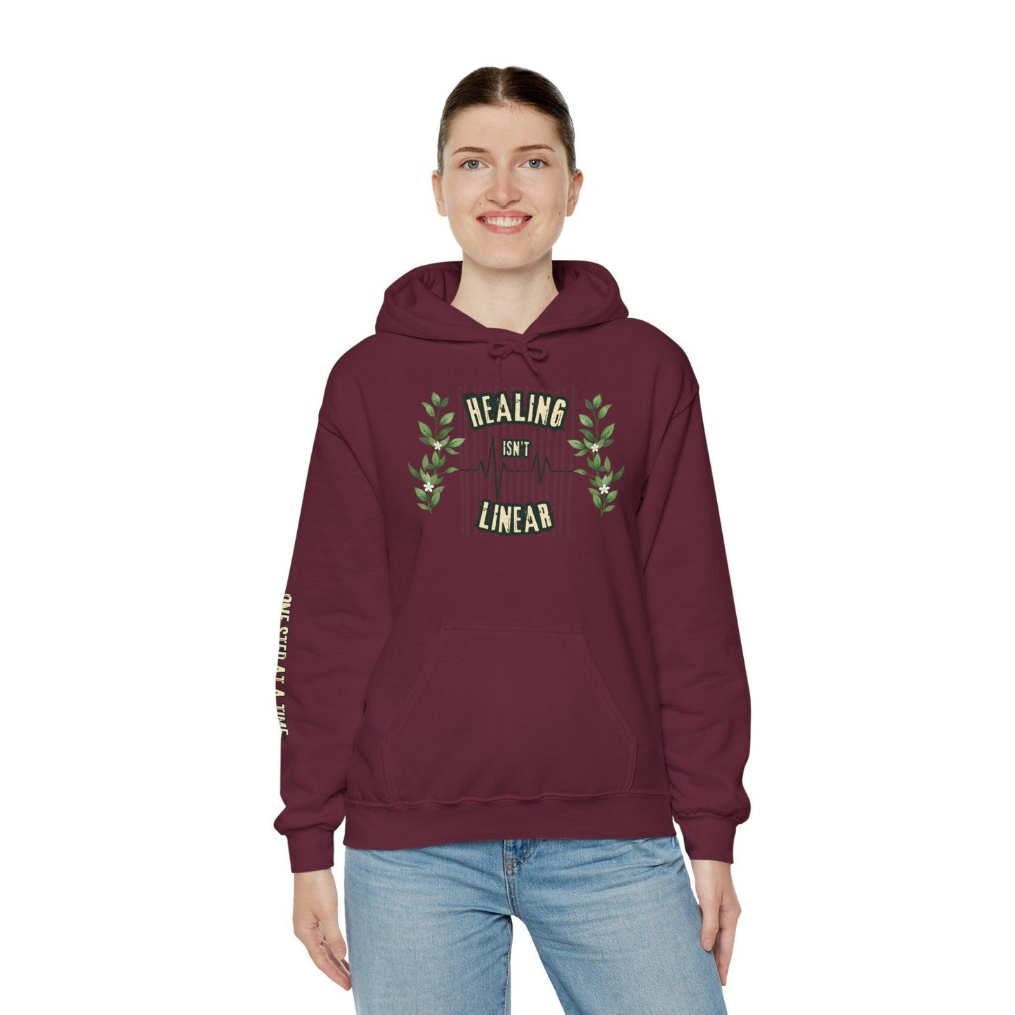 Healing Isn't Linear Sweatshirt – Mental Health & Growth Hoodie - The Creator's Cure