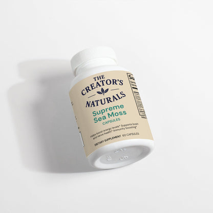 Supreme Sea Moss Capsules | Organic Irish Moss with Bladderwrack & Burdock