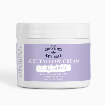 Still Earth Tallow Cream | Grass-Fed Tallow Balm for Sensitive Skin & Calm