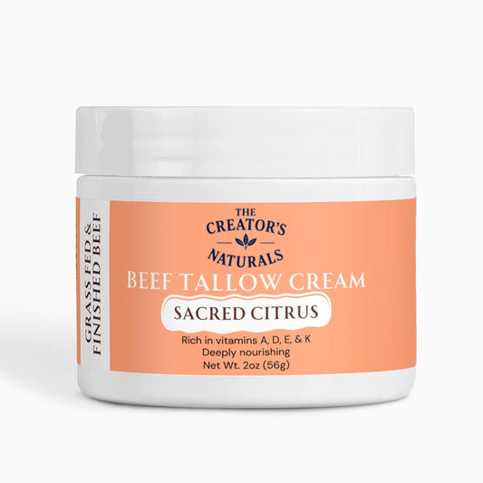 Sacred Citrus Tallow Cream | Grass-Fed Tallow for Hydration & Sensitive Skin