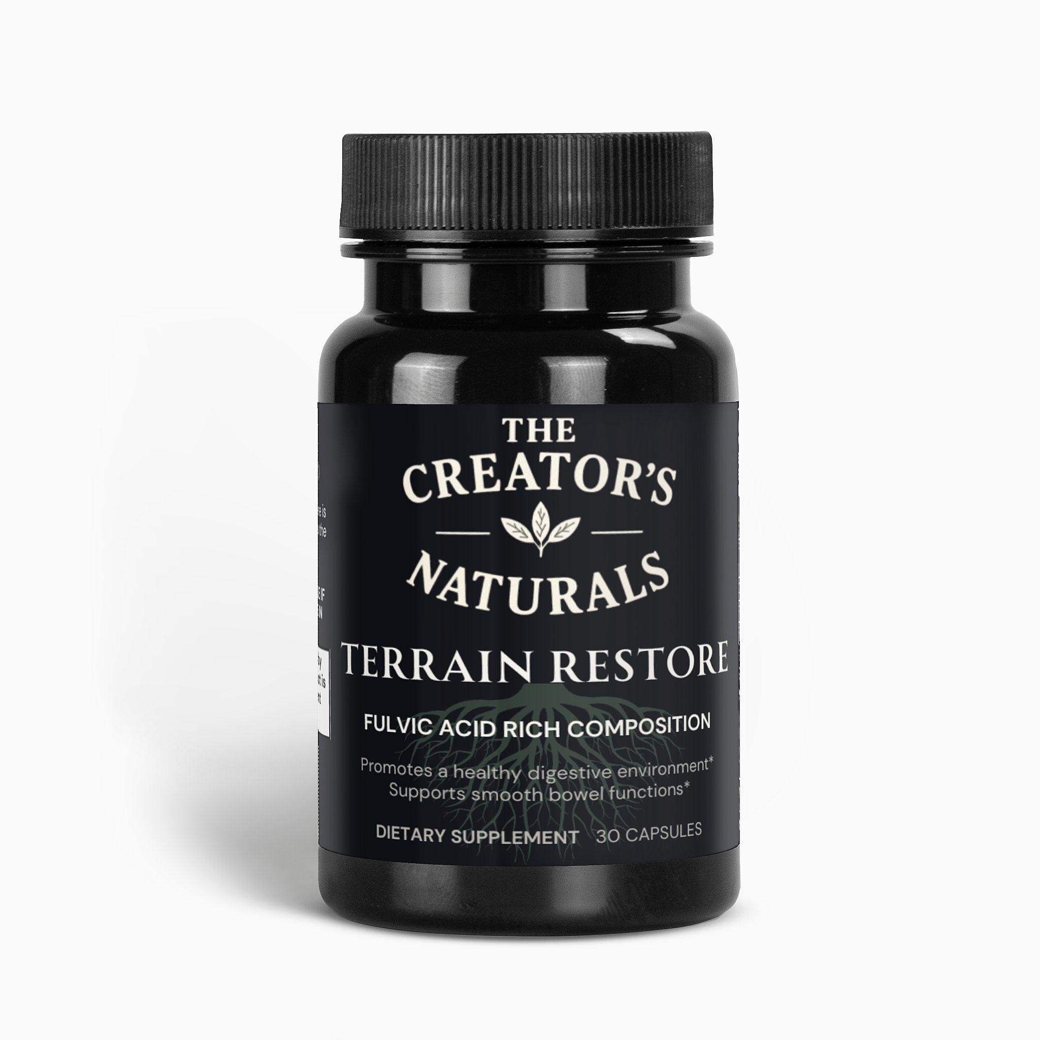 Terrain Restore | Fulvic Acid Supplement with Birch Chaga & Pine Bark
