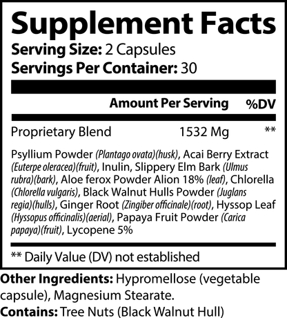 Clean Sweep | Digestive Cleanse Supplement with Psyllium, Acai & Herbal Detox Blend