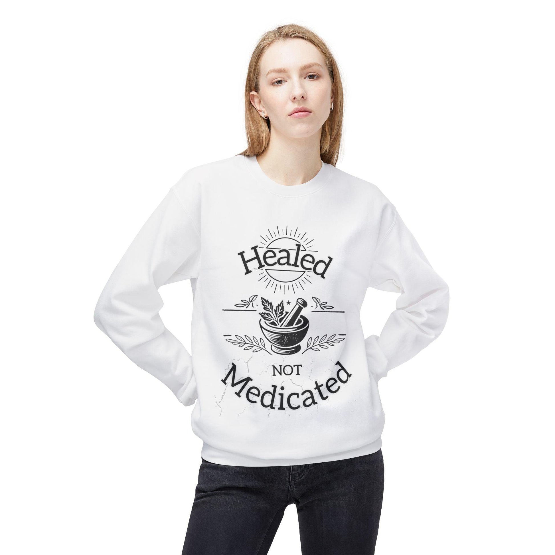 Healed Not Medicated Fleece – Holistic Health Apparel for Natural Healing & Wellness Advocates - The Creator's Cure